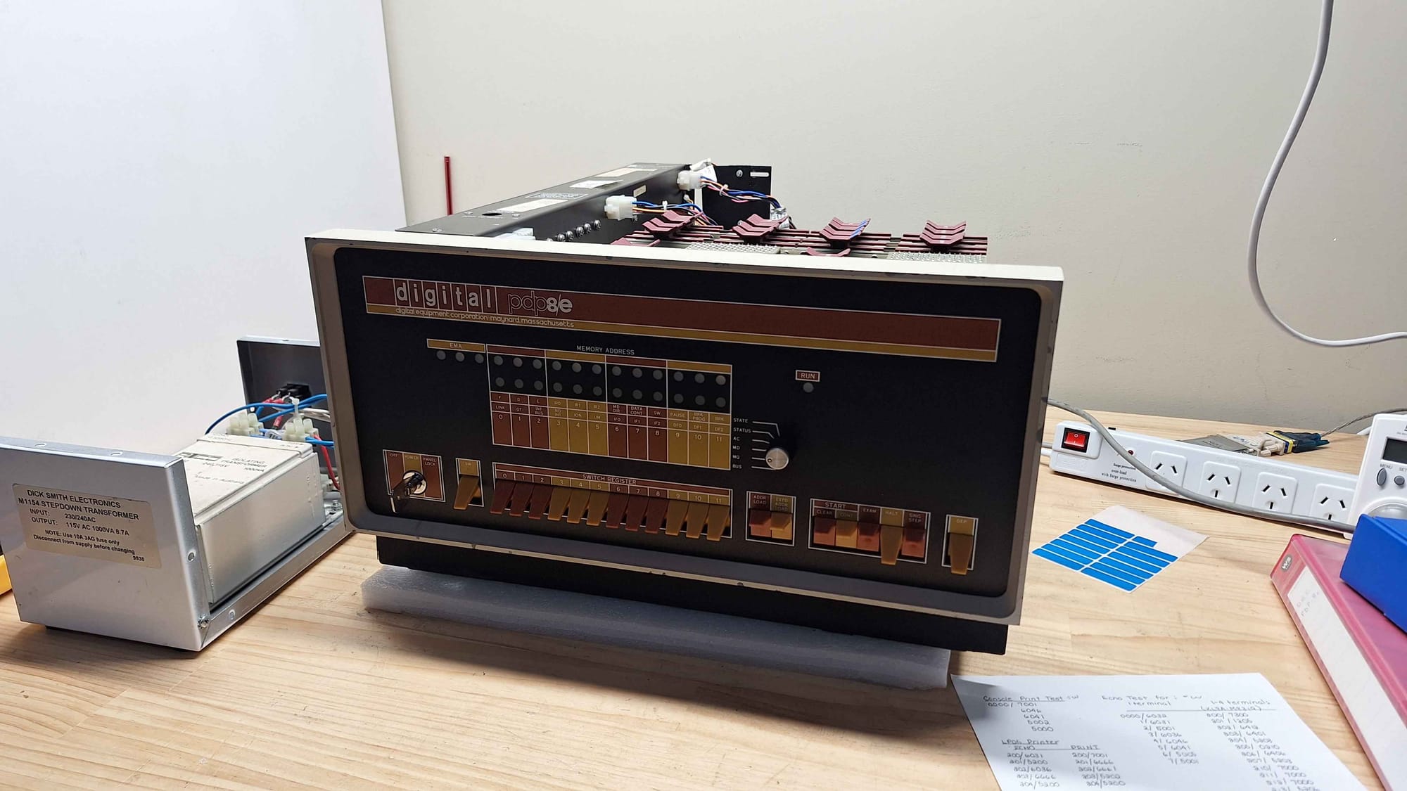 PDP-8e Testing and Initial Checkout